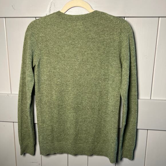 Aspen Women's Green !00% 2-Ply Cashmere Long Sleeve Sweater Size S - Picture 4 of 6